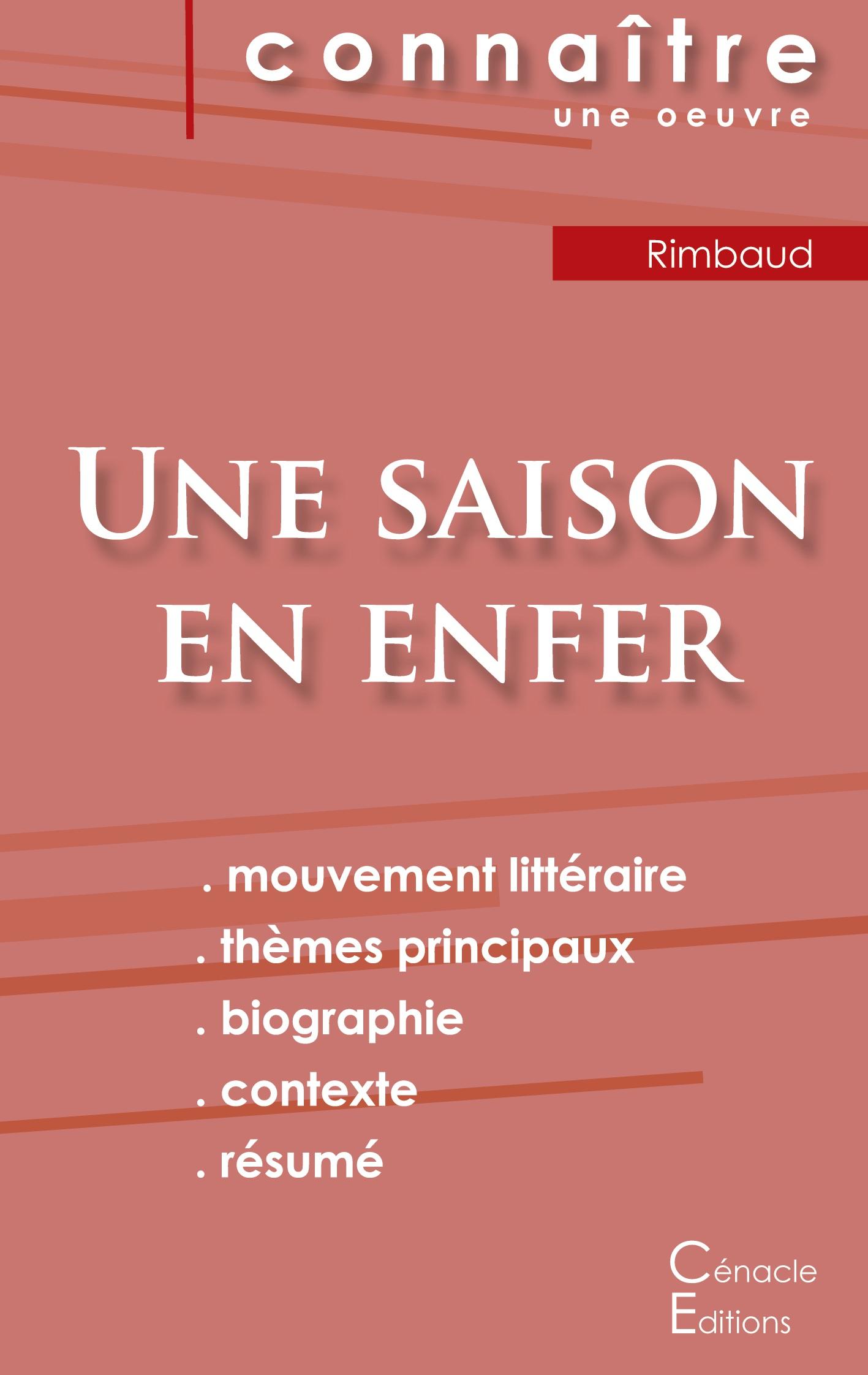 Vorderes Coverbild Fiche de lecture Une saison en enfer de Arthur Rimbaud (analyse littéraire de référence et résumé complet)