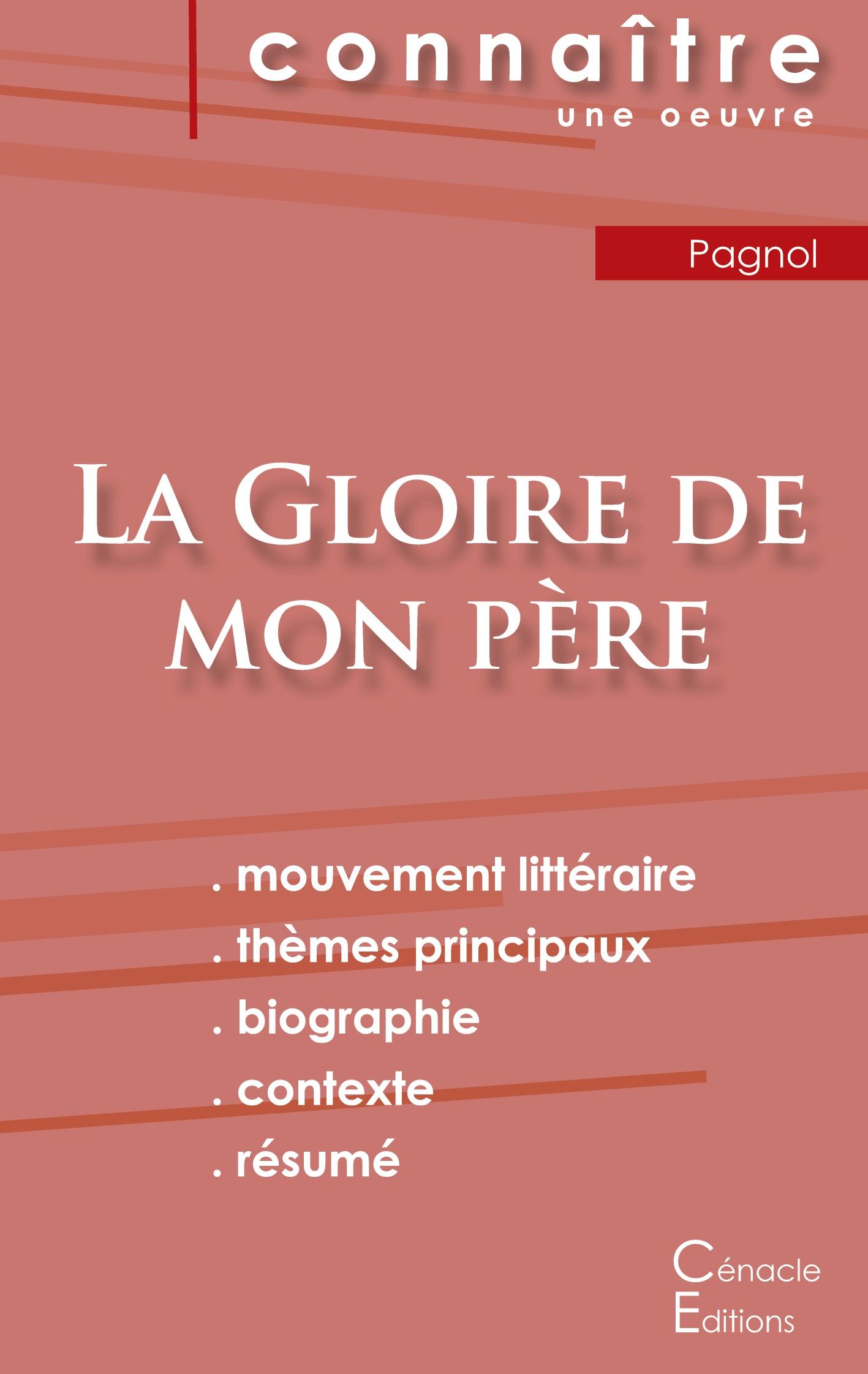 Vorderes Coverbild Fiche de lecture La Gloire de mon père de Marcel Pagnol (analyse littéraire de référence et résumé complet)