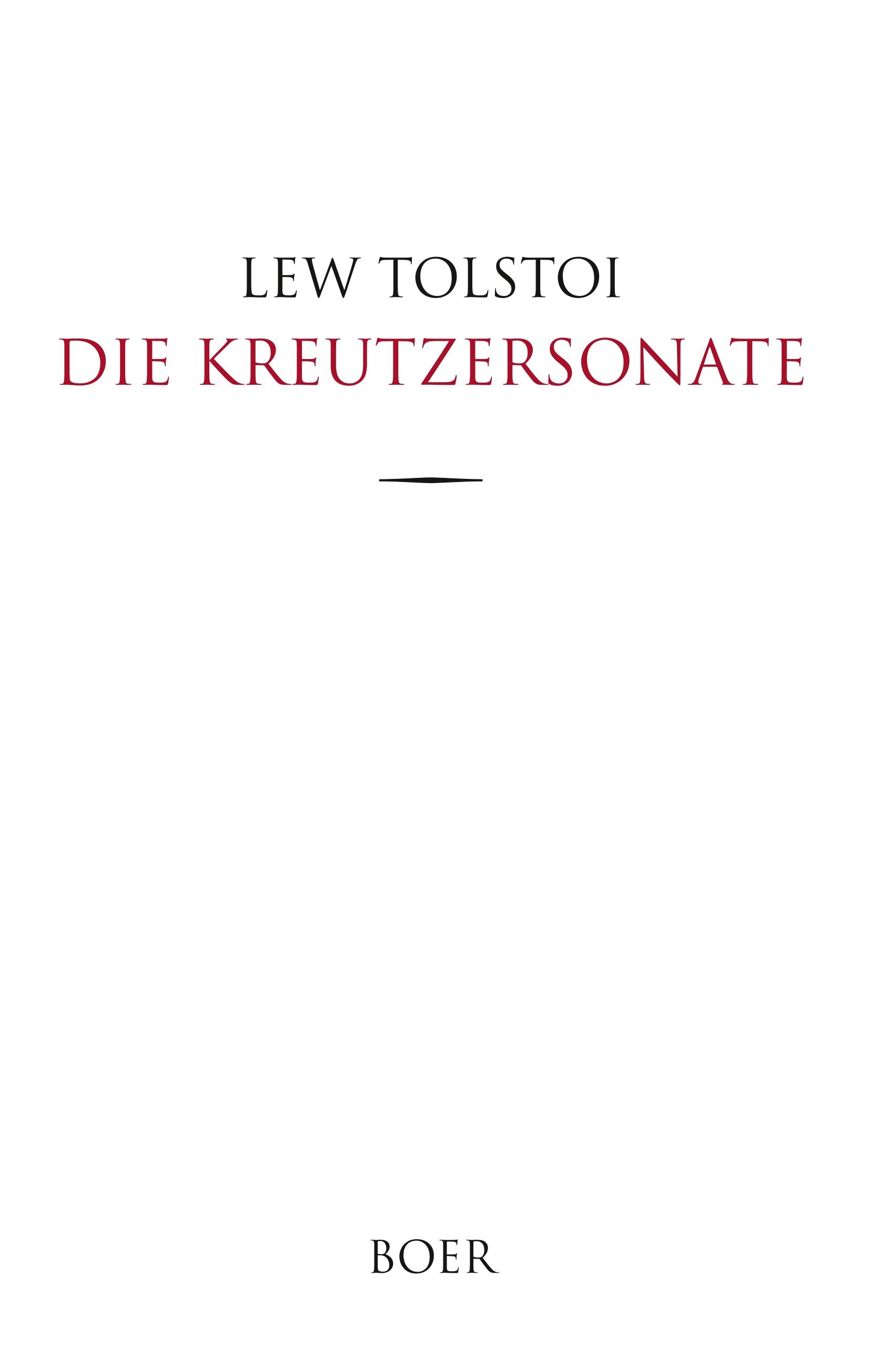 Vorderes Coverbild Die Kreutzersonate