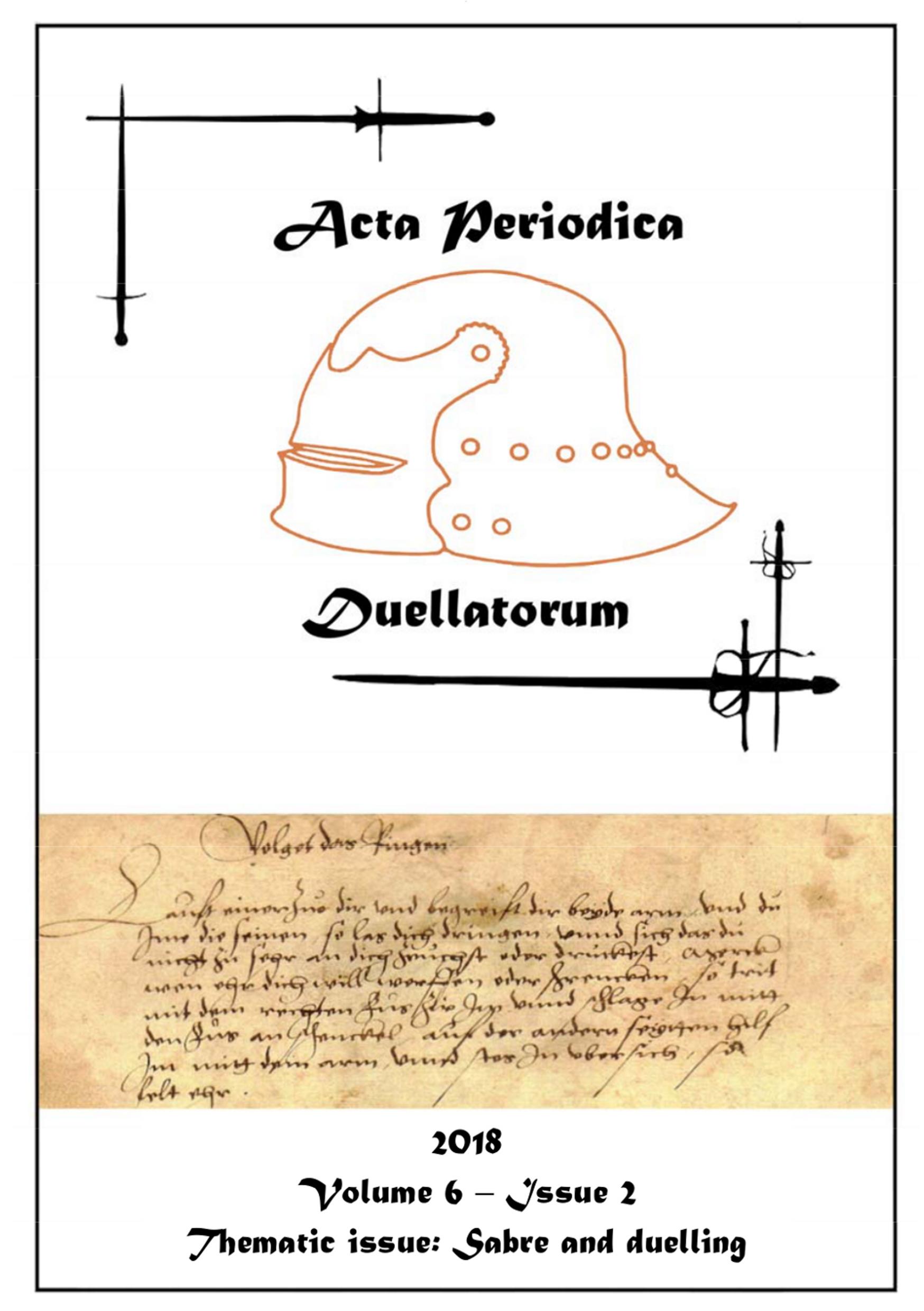 Vorderes Coverbild Acta Periodica Duellatorum (vol. 6, issue 2)