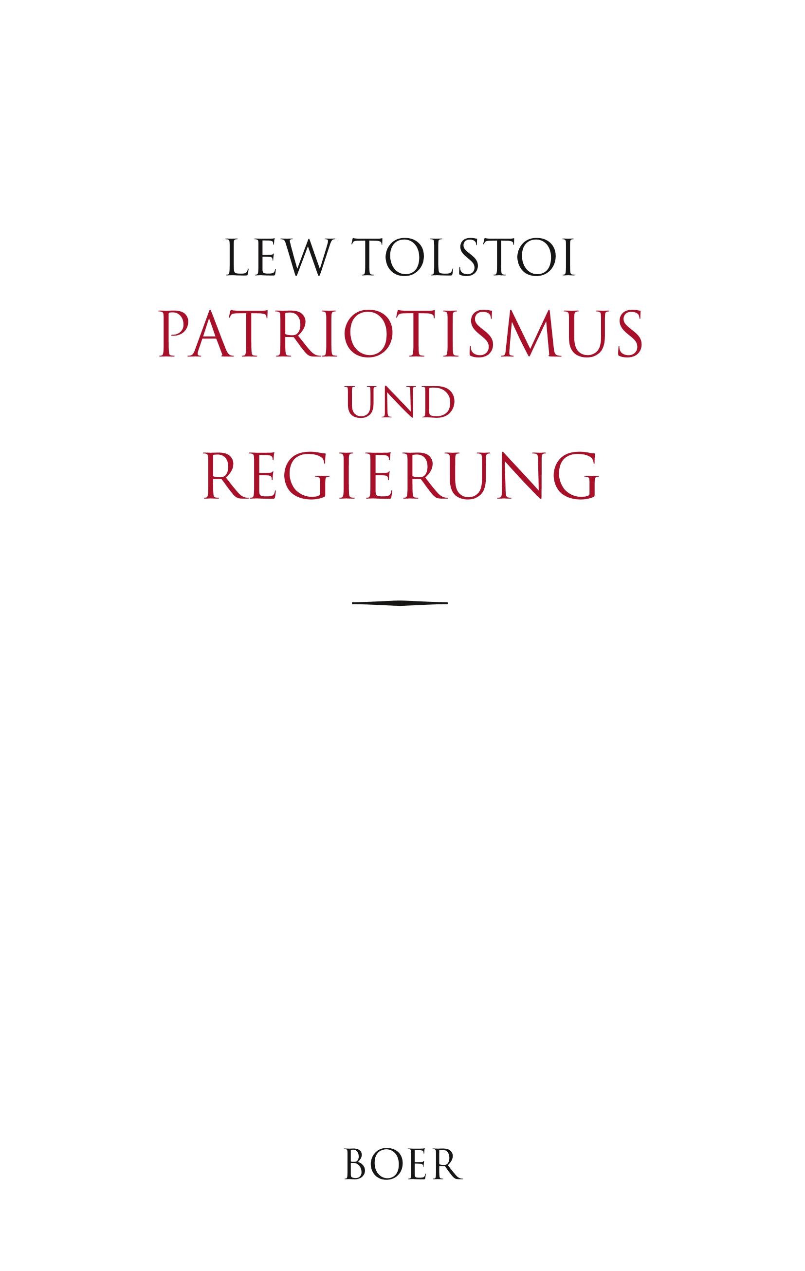 Vorderes Coverbild Patriotismus und Regierung