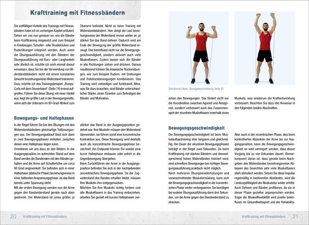 Beispielinhalt (Bild) Krafttraining mit Fitnessbändern