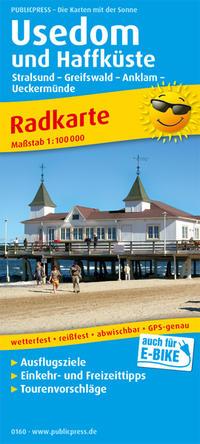 Vorderes Coverbild Usedom und Haffküste 1:100 000