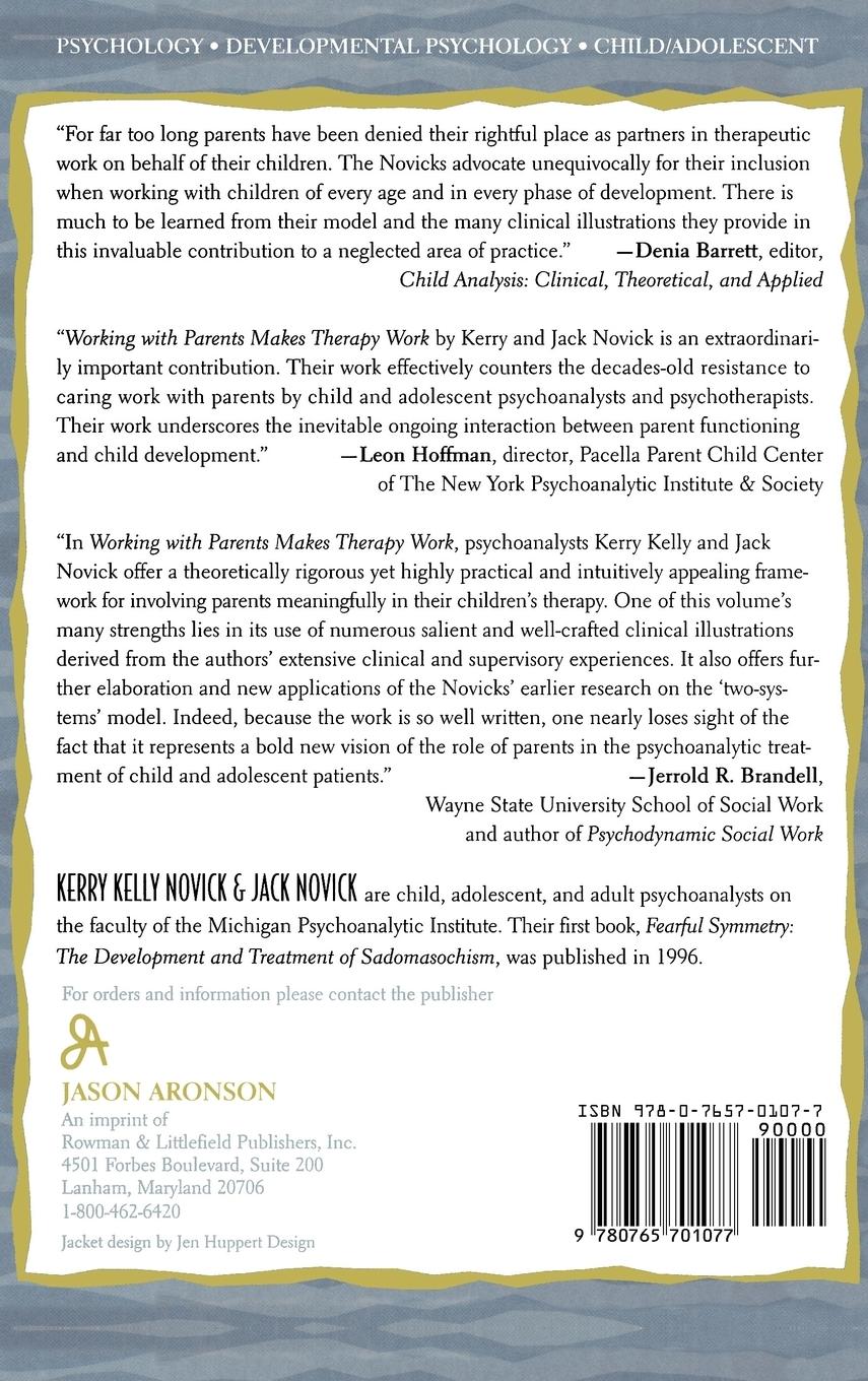 Rückseitencover Working with Parents Makes Therapy Work