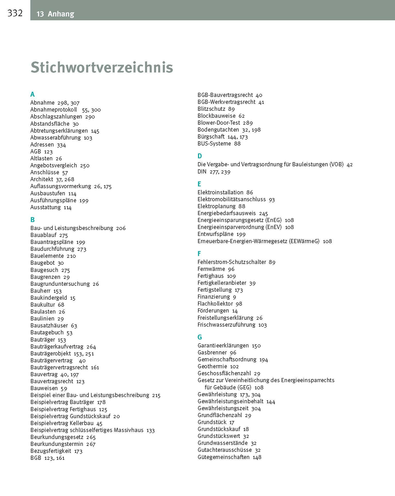 Beispielinhalt (Bild) Kauf und Bau eines Fertighauses oder Massivhauses