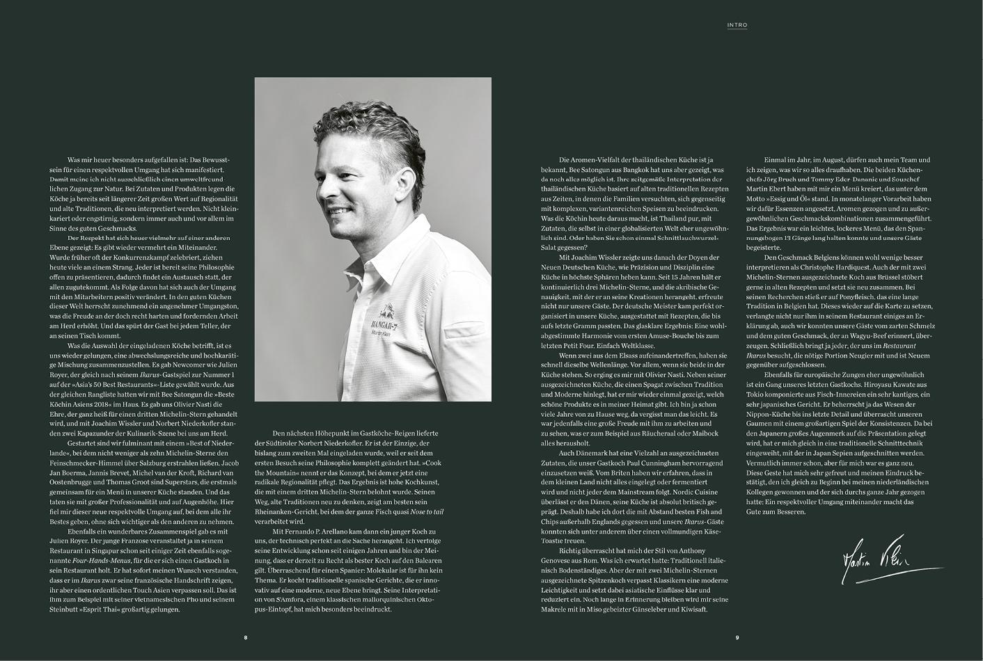 Beispielinhalt (Bild) Die Weltköche zu Gast im Ikarus