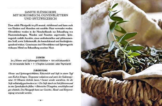 Beispielinhalt (Bild) Das kleine Buch: Naturseifen aus Wald und Wiese