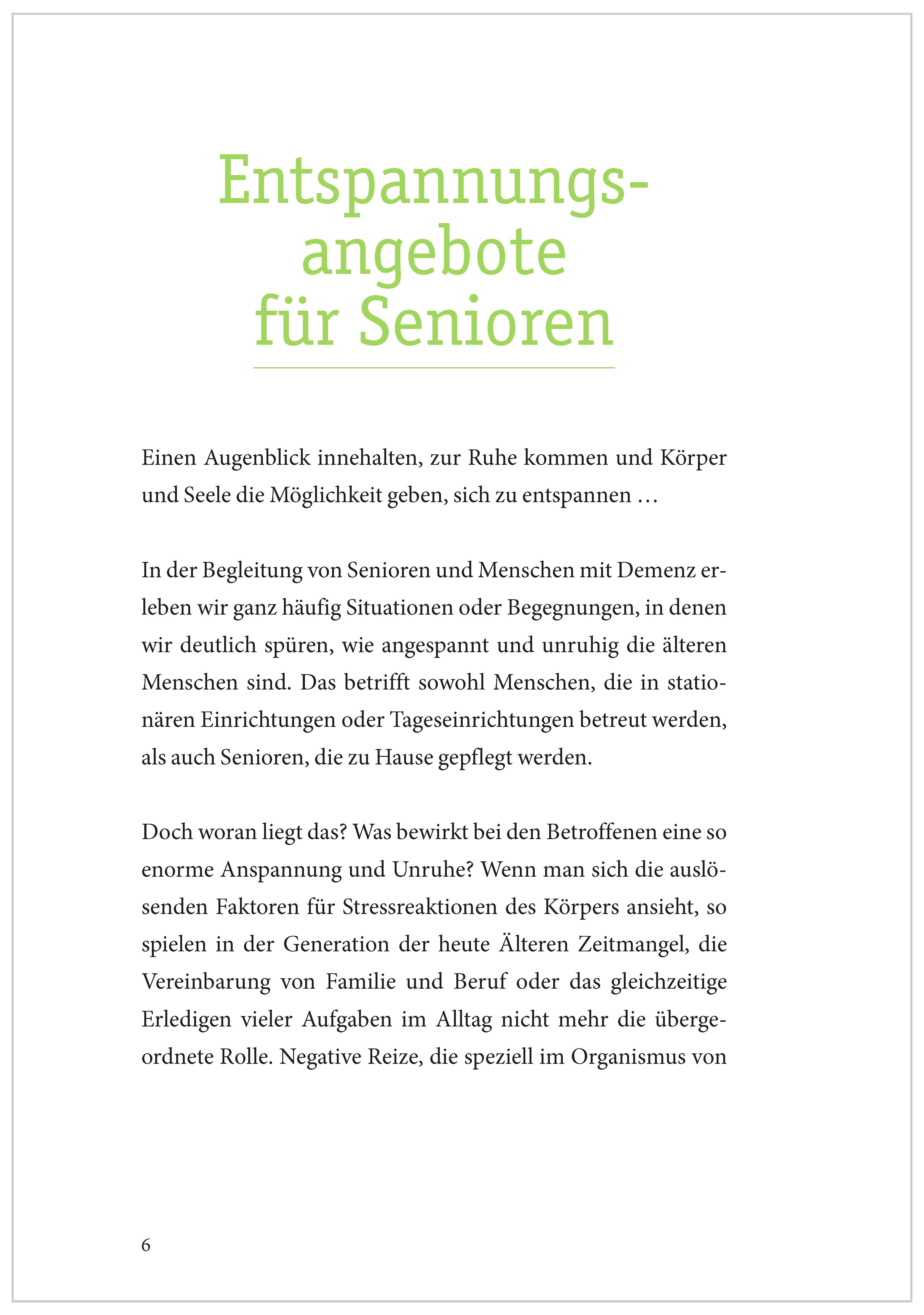 Beispielinhalt (Bild) Geschichten zum Entspannen für Senioren