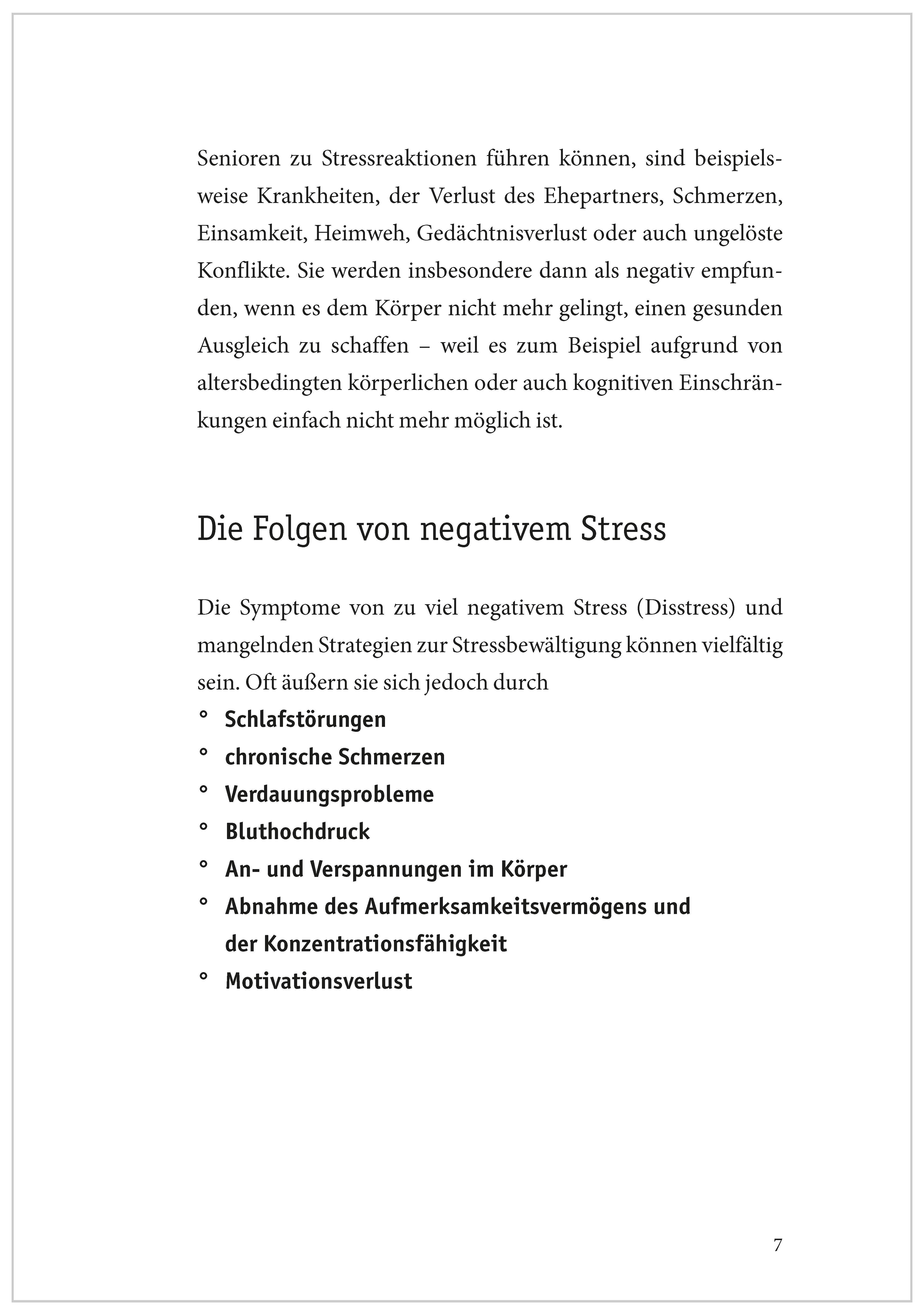 Beispielinhalt (Bild) Geschichten zum Entspannen für Senioren