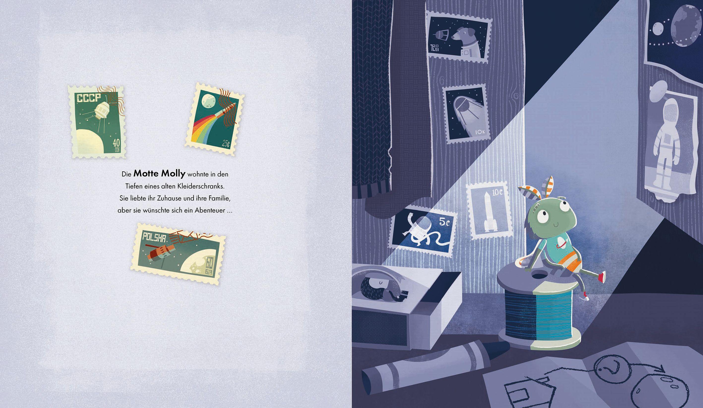 Beispielinhalt (Bild) Mollys Flug zum Mond