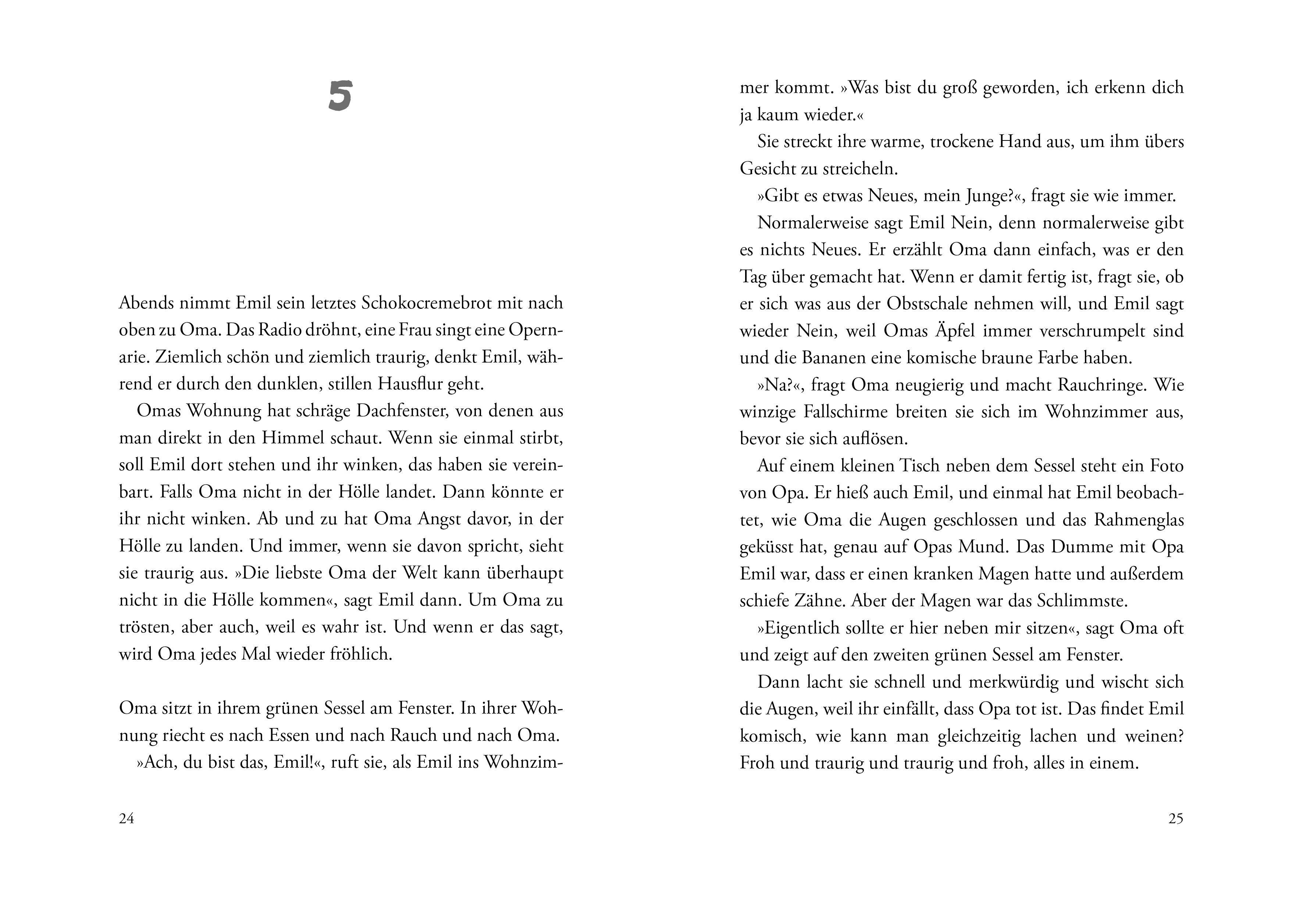 Beispielinhalt (Bild) Emil und die Prinzessin aus dem Nachbarhaus