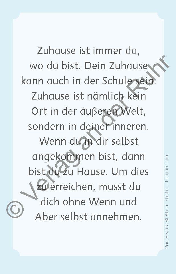 Beispielinhalt (Bild) Balsam für die Seele