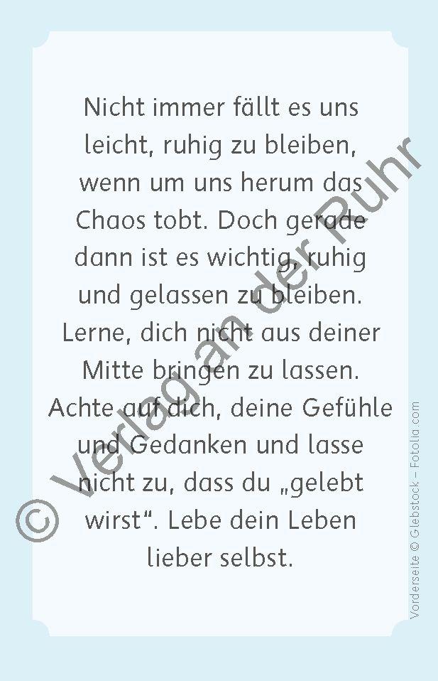 Beispielinhalt (Bild) Balsam für die Seele