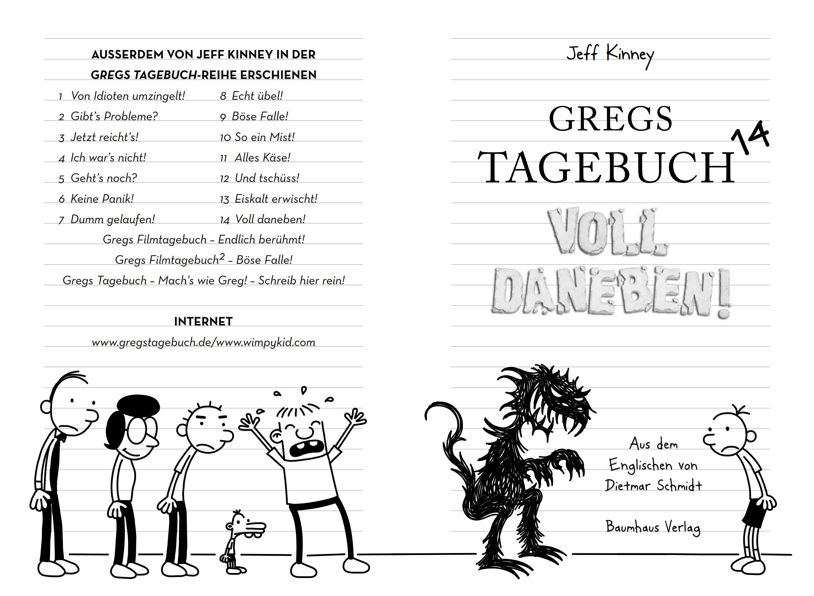 Beispielinhalt (Bild) Gregs Tagebuch 14. Voll daneben !