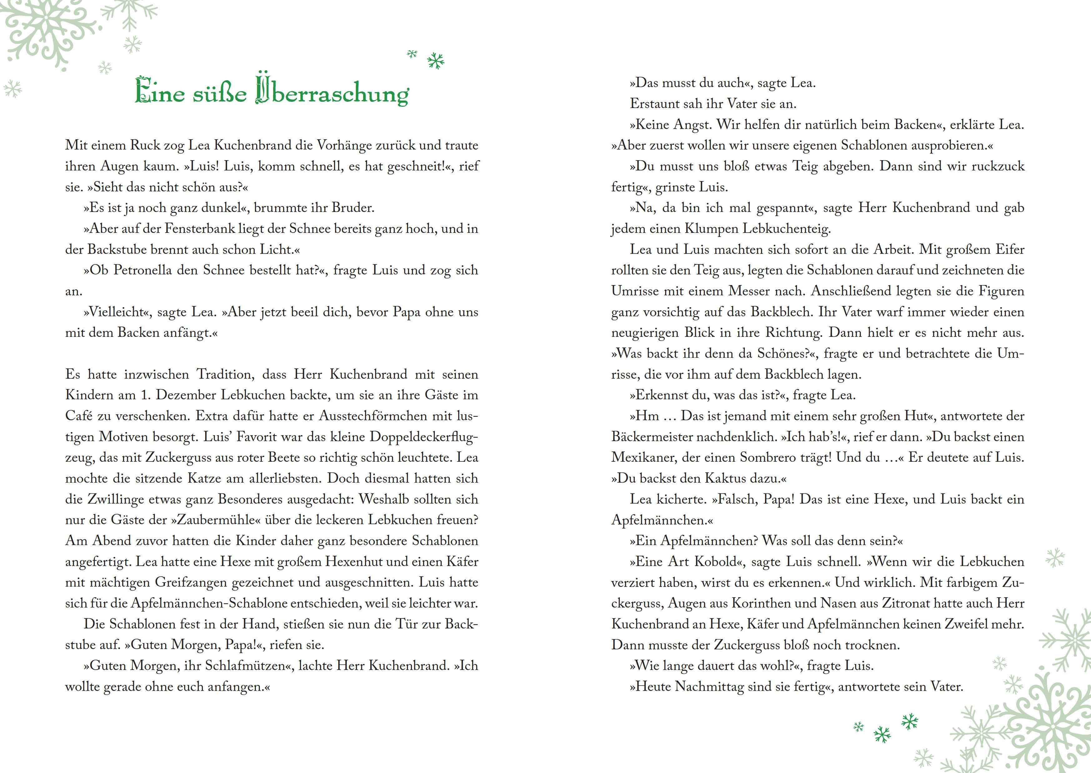 Beispielinhalt (Bild) Petronella Apfelmus - Das Adventskalenderbuch