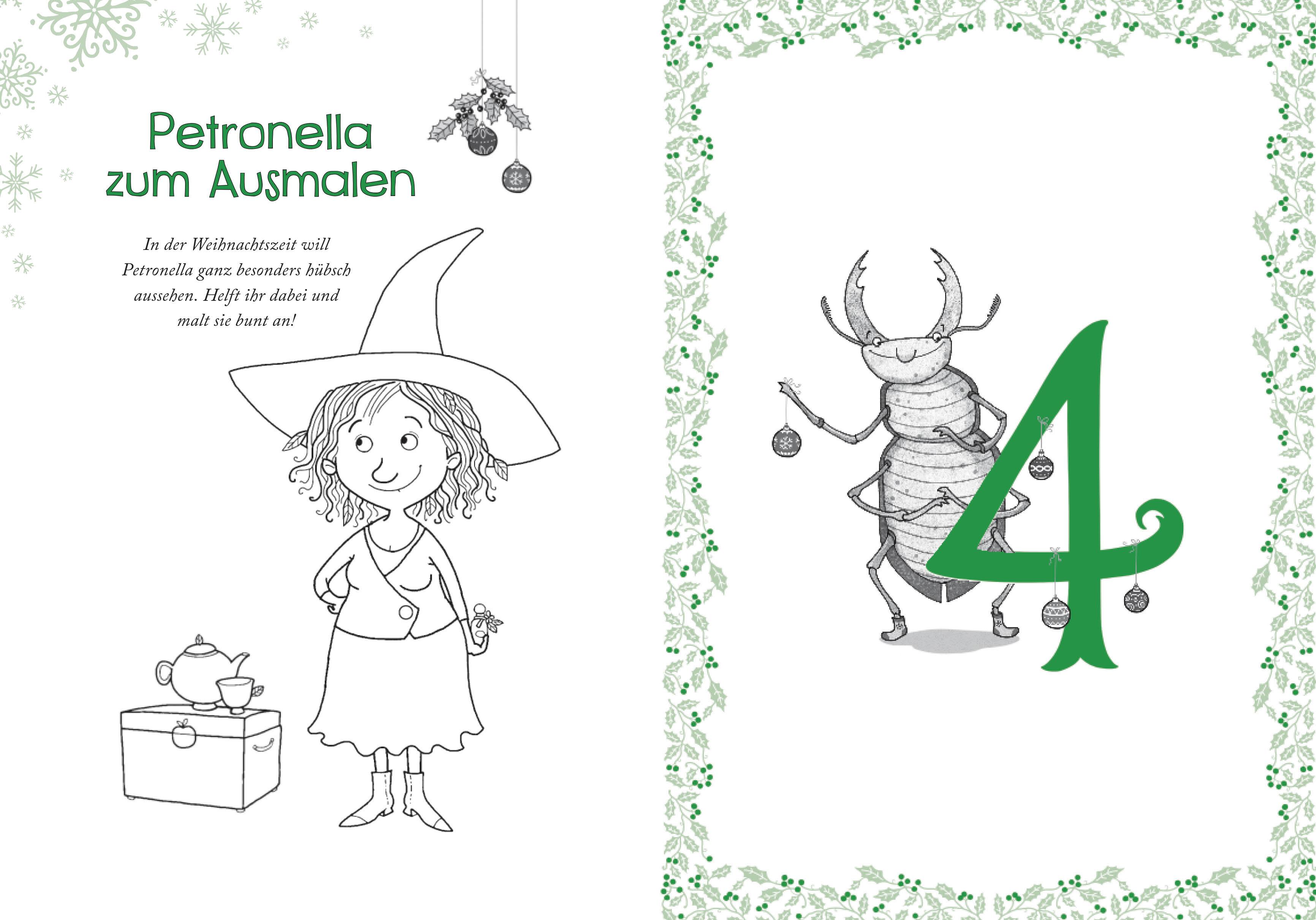 Beispielinhalt (Bild) Petronella Apfelmus - Das Adventskalenderbuch