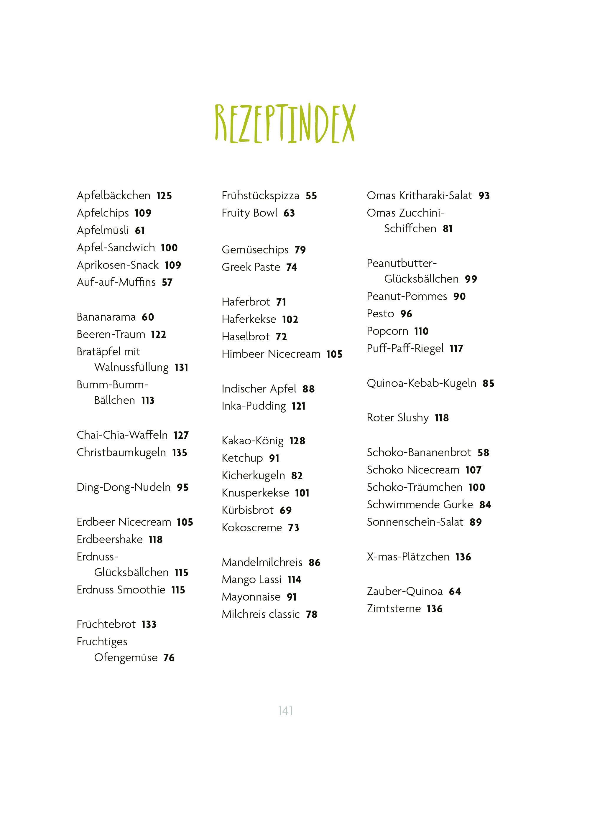 Beispielinhalt (Bild) Für immer zuckerfrei - für Kids