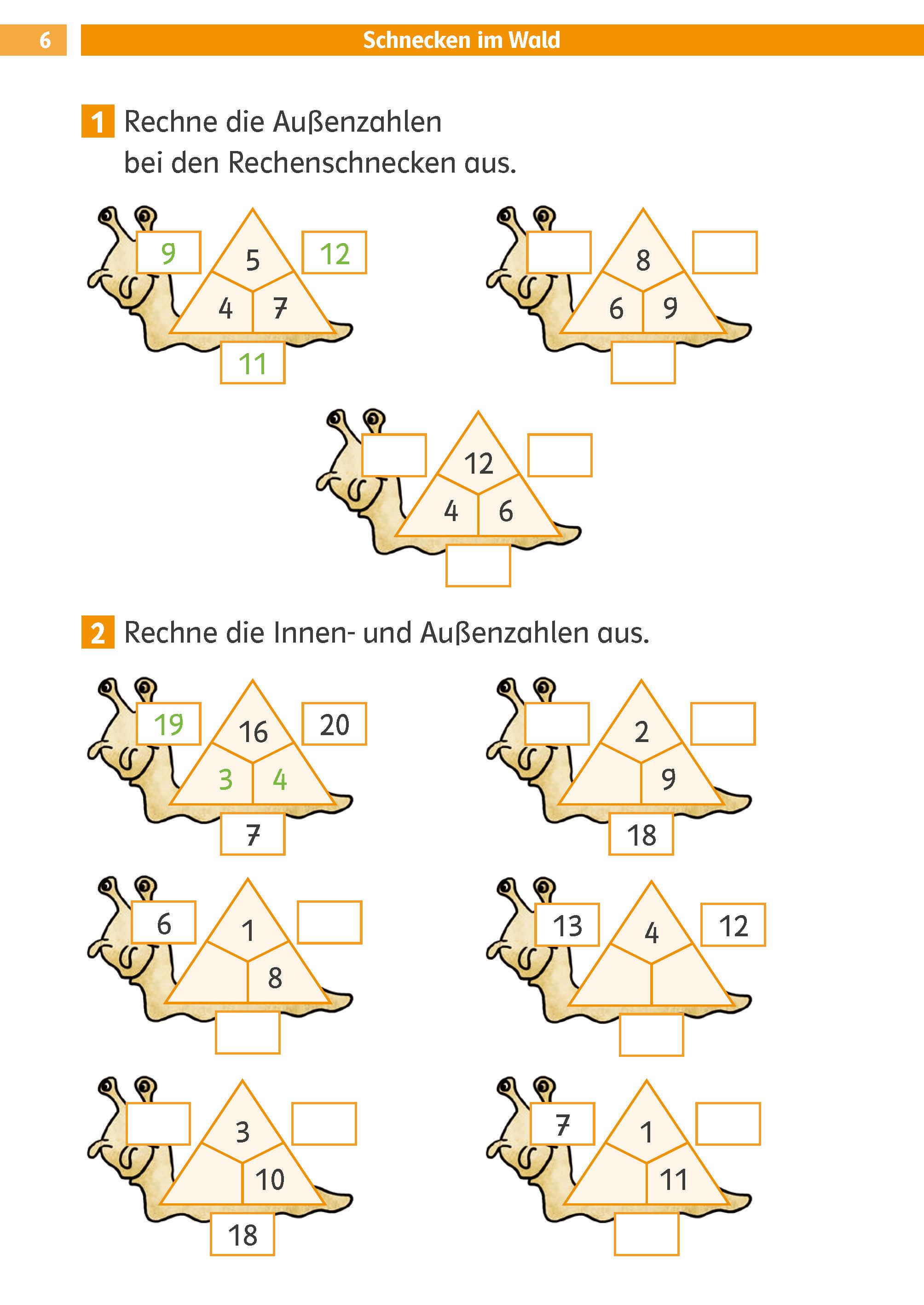 Beispielinhalt (Bild) Die Mathe-Helden Knobelaufgaben für Mathe-Helden 1. Klasse
