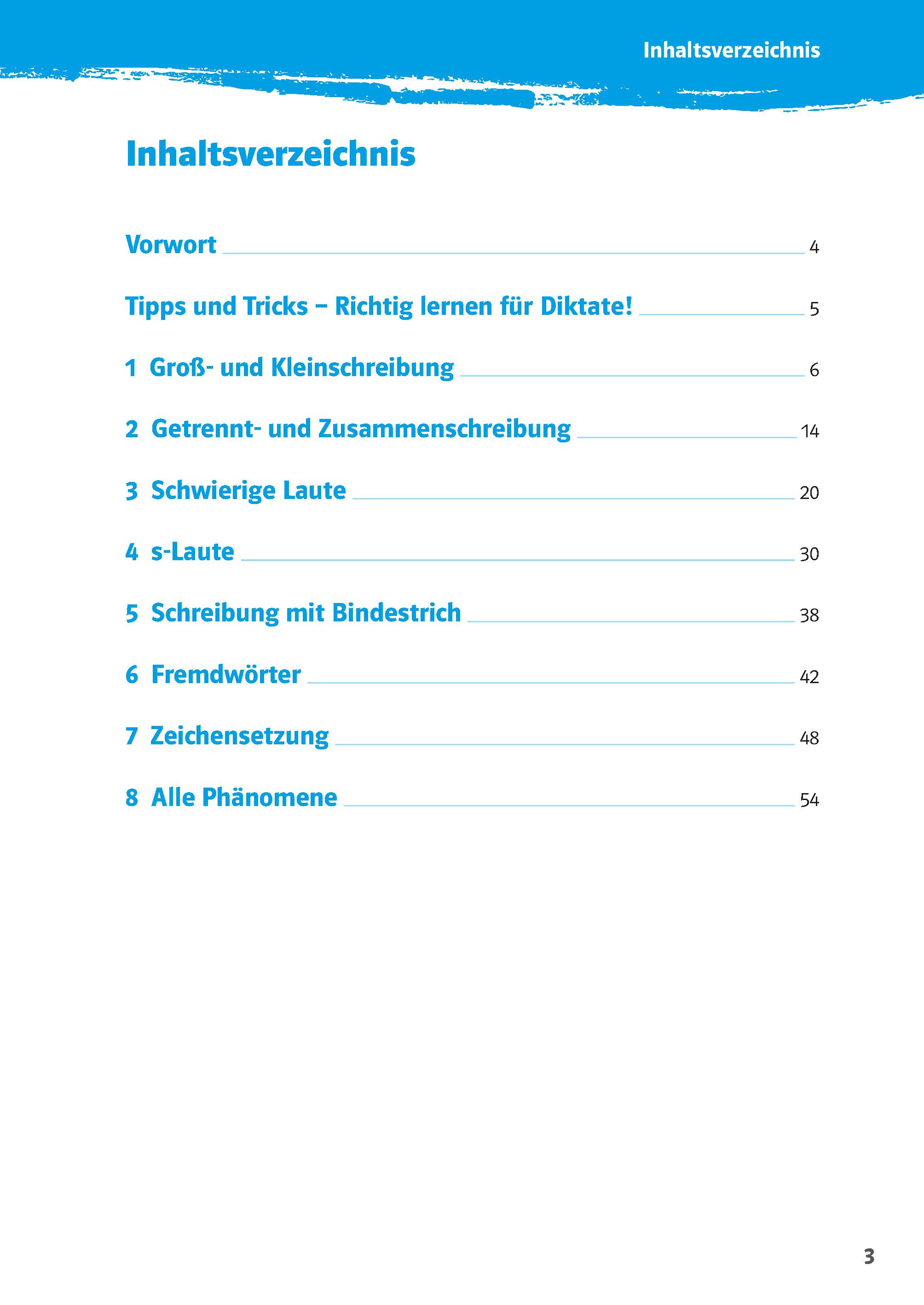 Beispielinhalt (Bild) 10-Minuten-Training Deutsch Rechtschreibung Diktate 7./8. Klasse