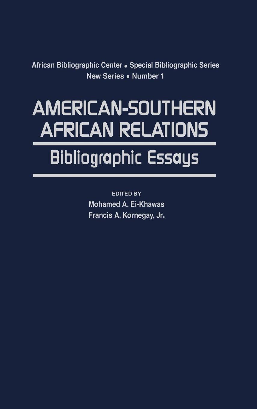 Vorderes Coverbild American-Southern African Relations