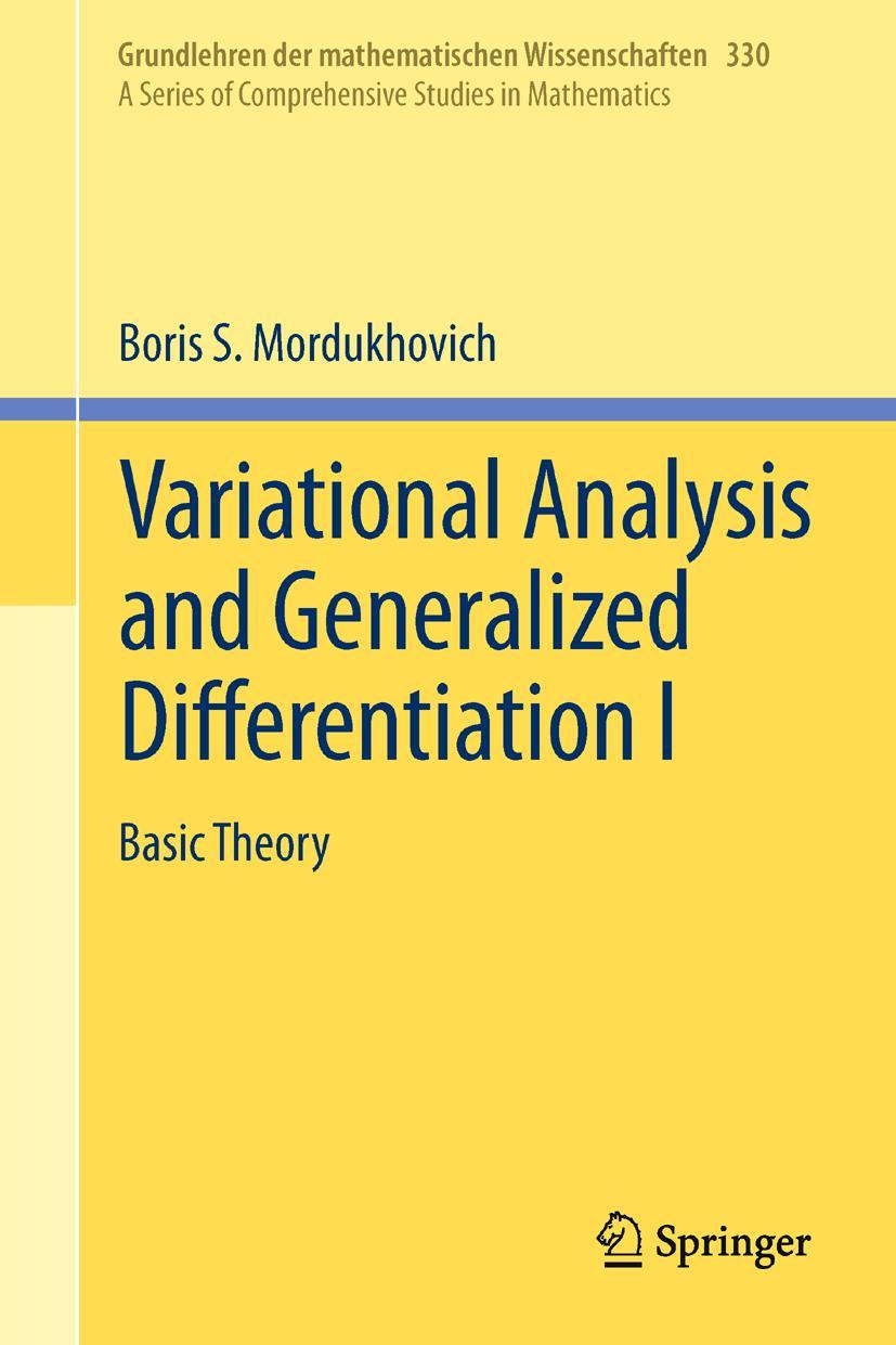 Vorderes Coverbild Variational Analysis and Generalized Differentiation I