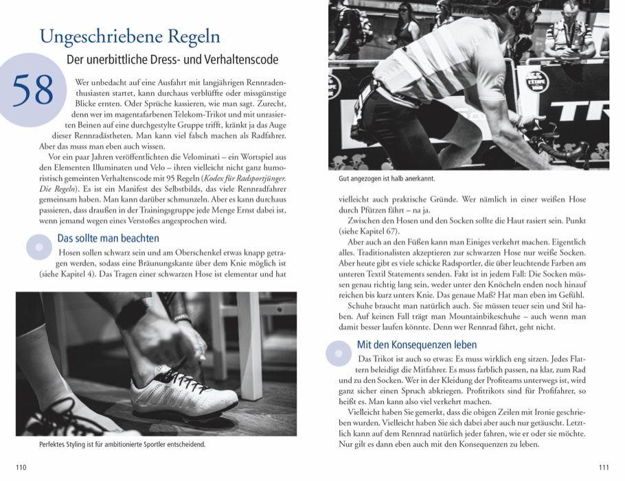 Beispielinhalt (Bild) 101 Dinge, die ein Rennradfahrer wissen muss