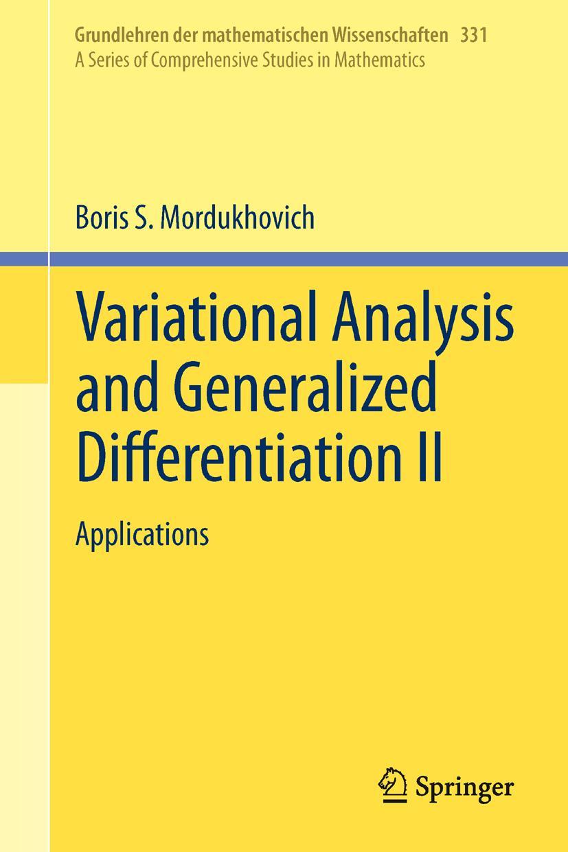 Vorderes Coverbild Variational Analysis and Generalized Differentiation II