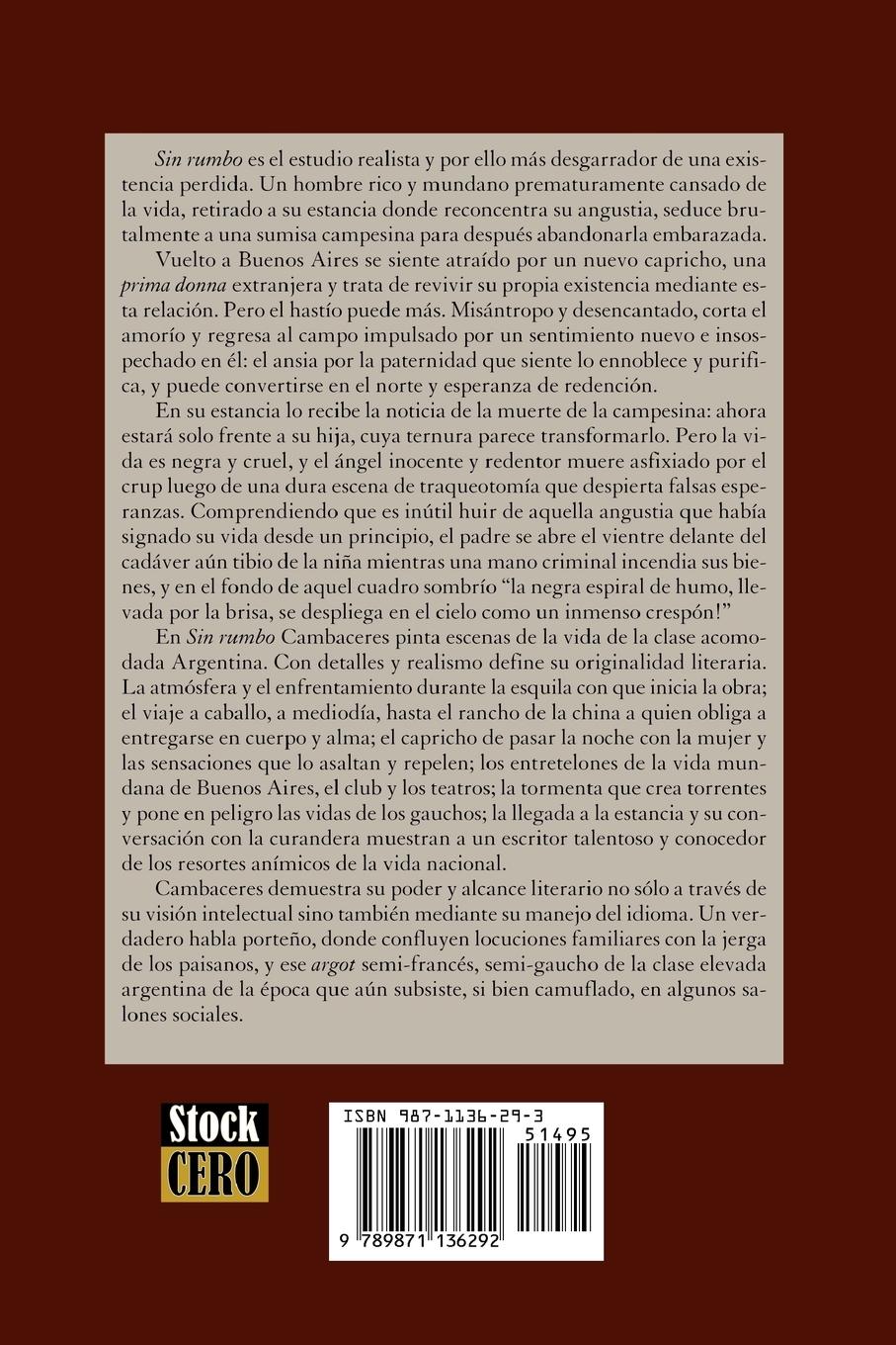 Rückseitencover Sin rumbo