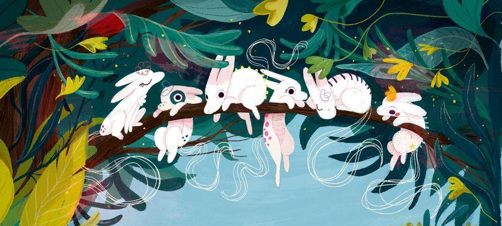 Beispielinhalt (Bild) Das erste Einhörnchen