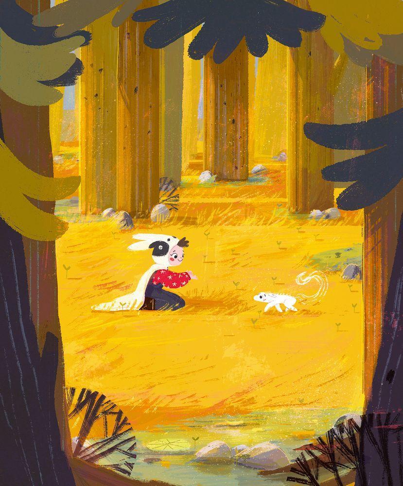 Beispielinhalt (Bild) Das erste Einhörnchen