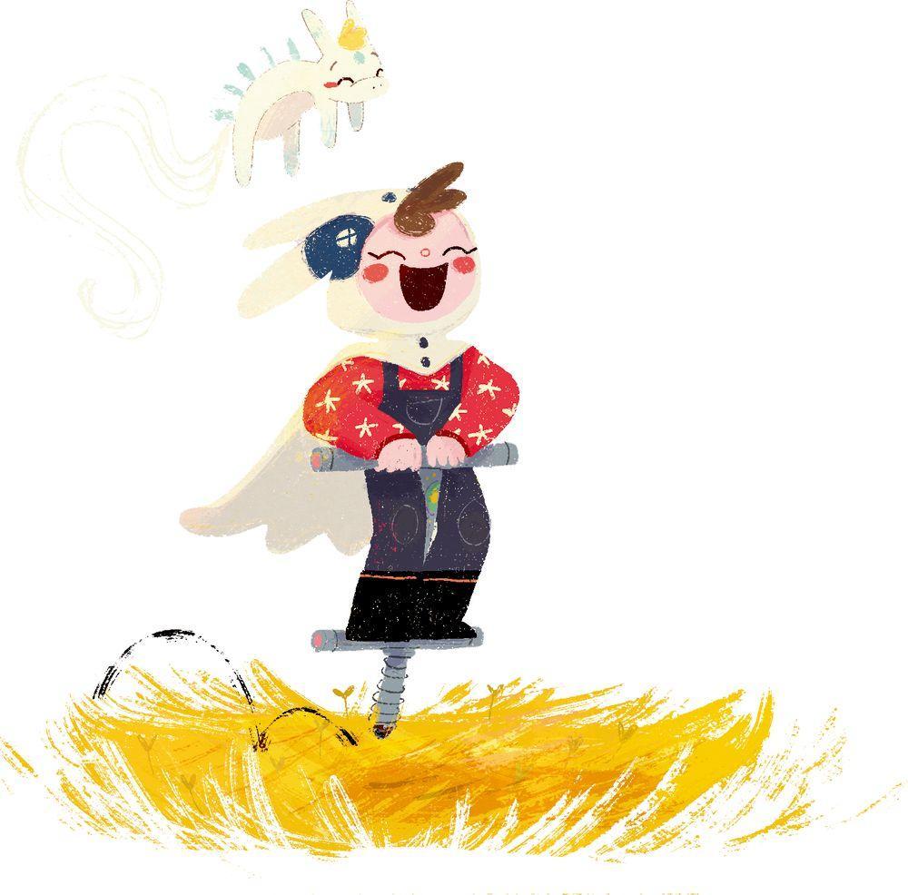 Beispielinhalt (Bild) Das erste Einhörnchen