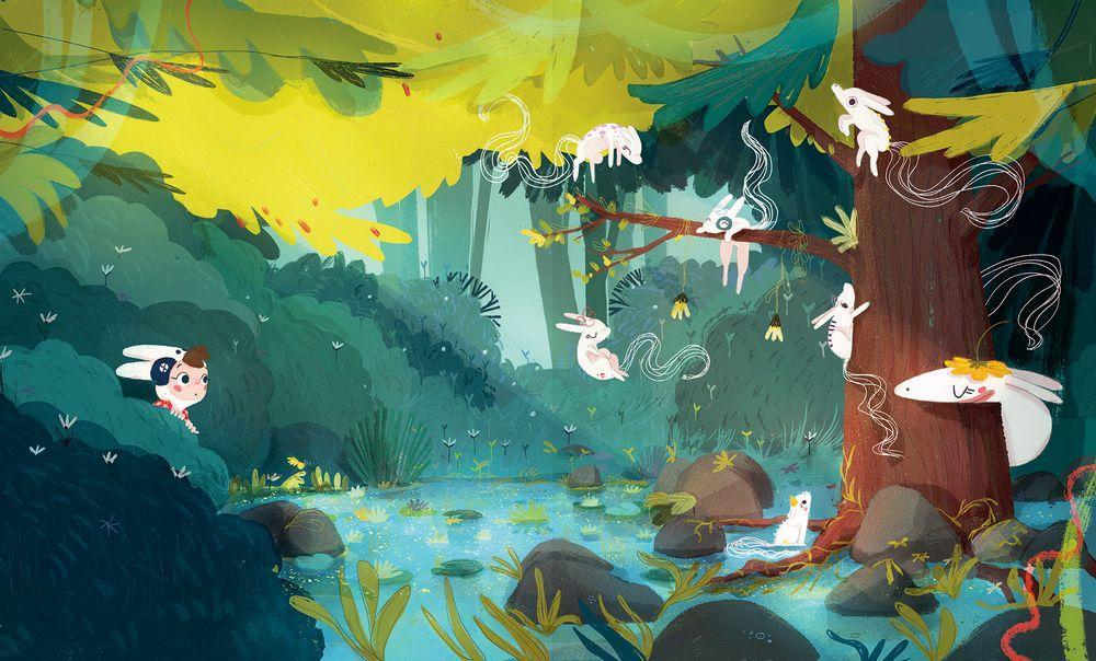 Beispielinhalt (Bild) Das erste Einhörnchen