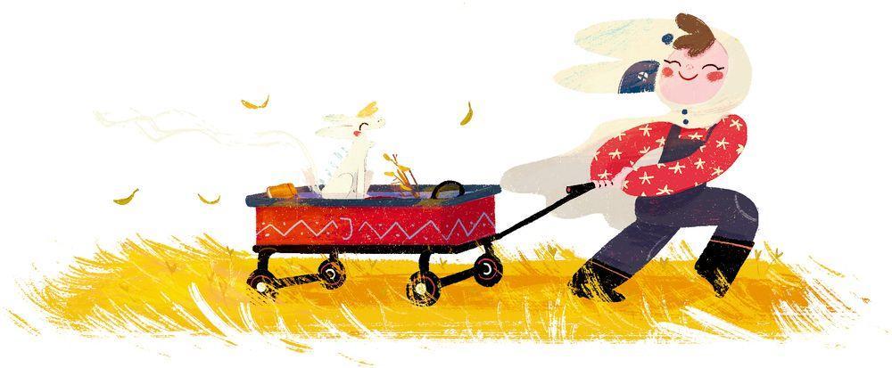 Beispielinhalt (Bild) Das erste Einhörnchen