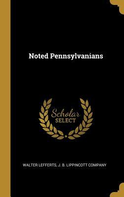 Vorderes Coverbild Noted Pennsylvanians