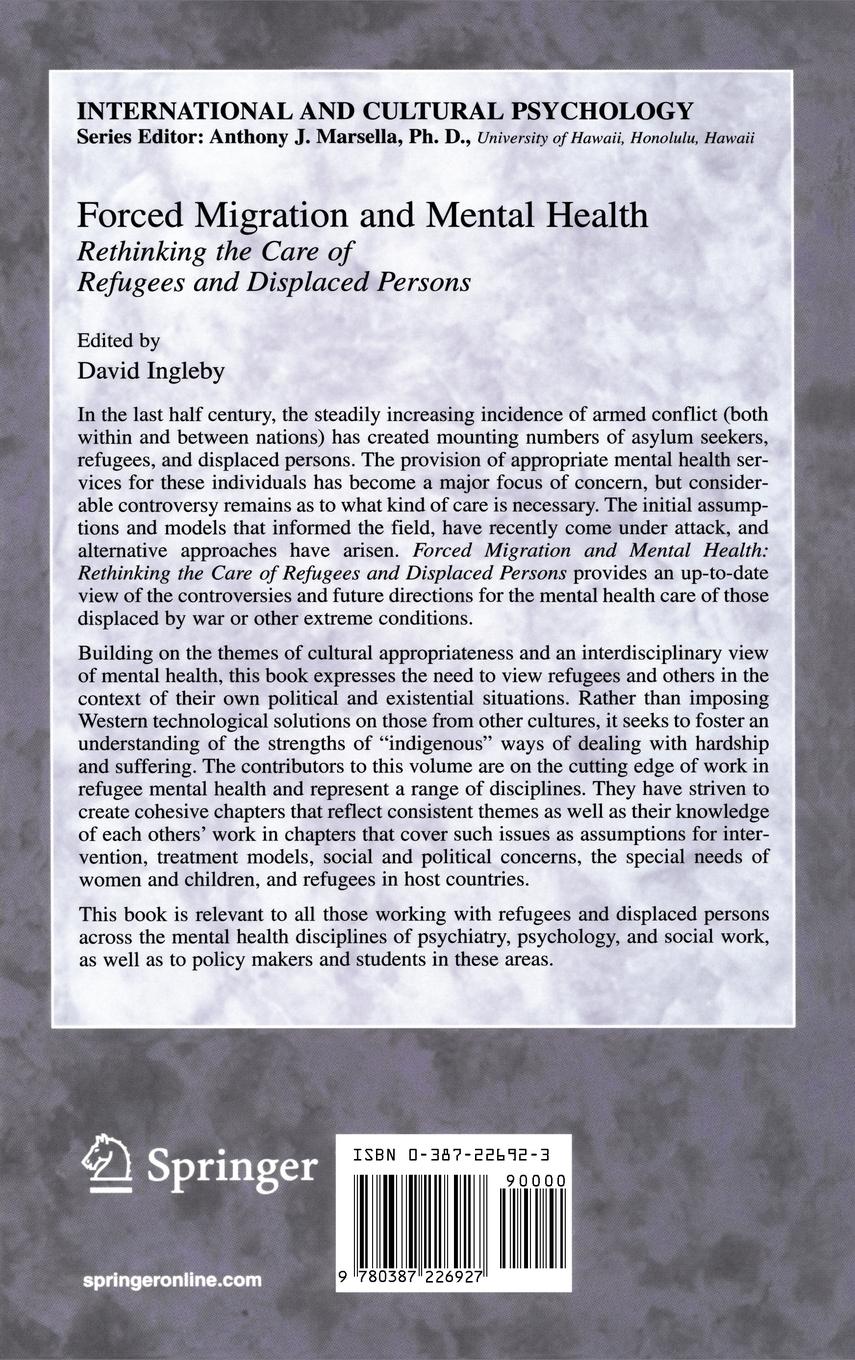 Rückseitencover Forced Migration and Mental Health