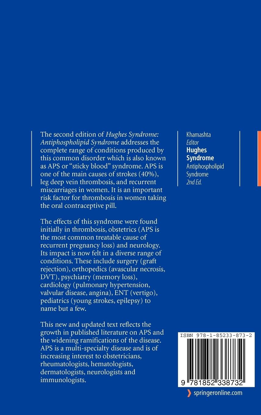 Rückseitencover Hughes Syndrome