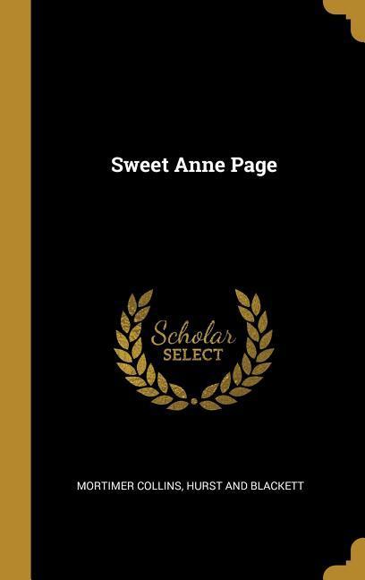 Vorderes Coverbild Sweet Anne Page
