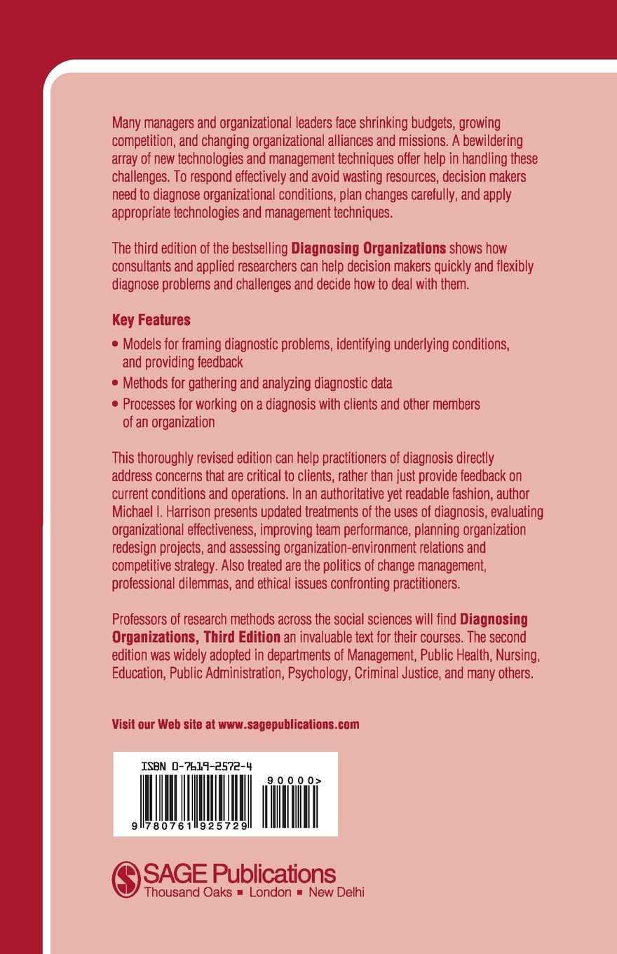 Rückseitencover Diagnosing Organizations