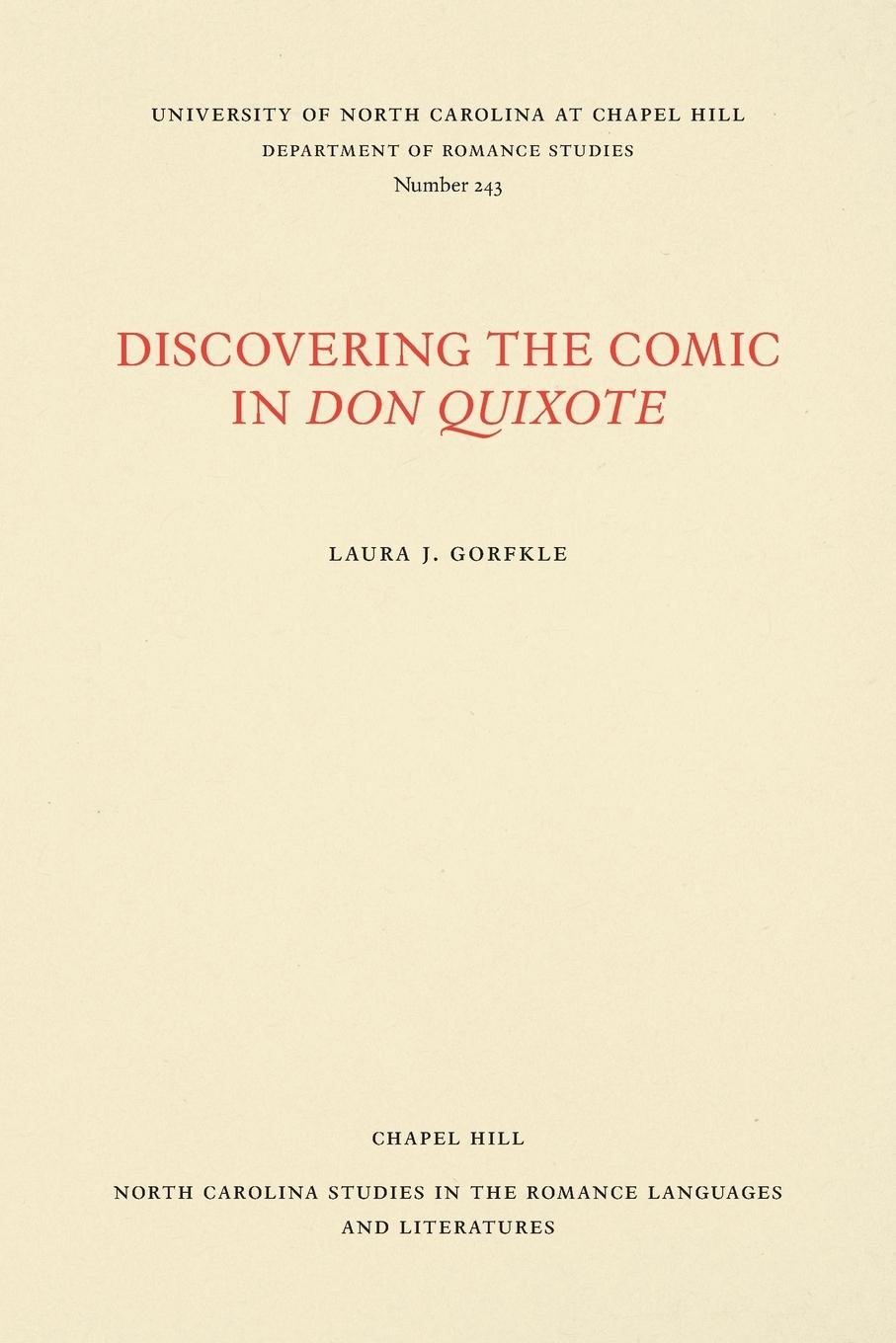 Vorderes Coverbild Discovering the Comic in Don Quixote