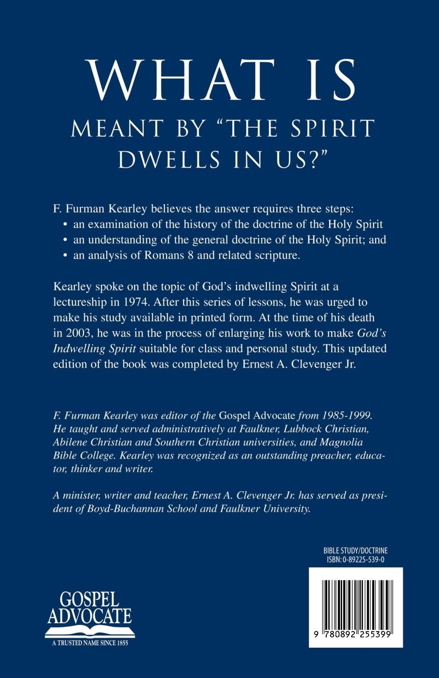 Rückseitencover God's Indwelling Spirit