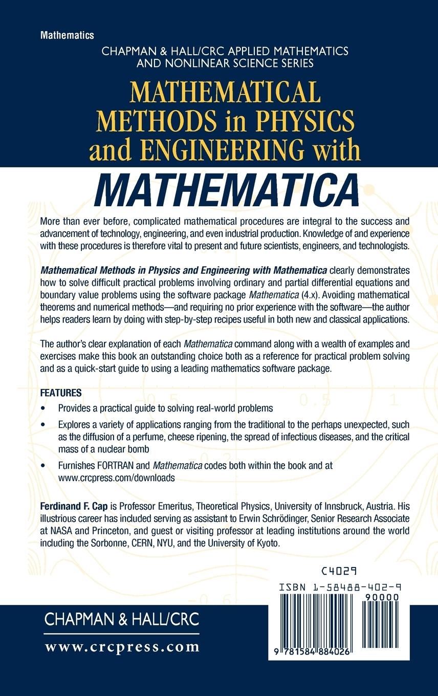 Rückseitencover Mathematical Methods in Physics and Engineering with Mathematica