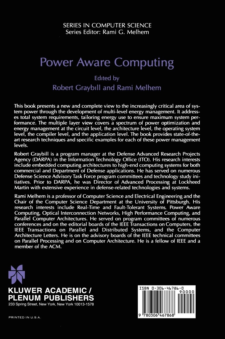 Rückseitencover Power Aware Computing