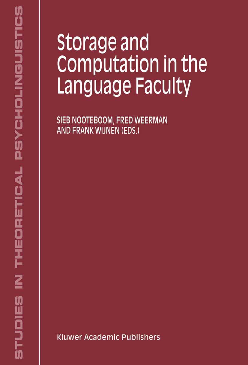 Vorderes Coverbild Storage and Computation in the Language Faculty