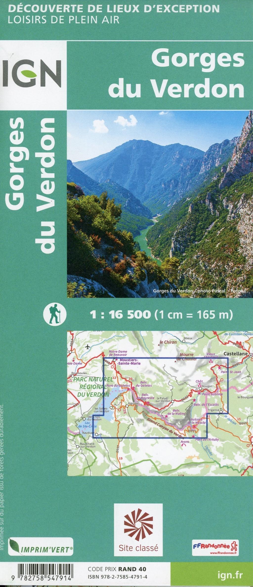Beispielinhalt (Bild) Gorges du Verdon 1 : 16 500
