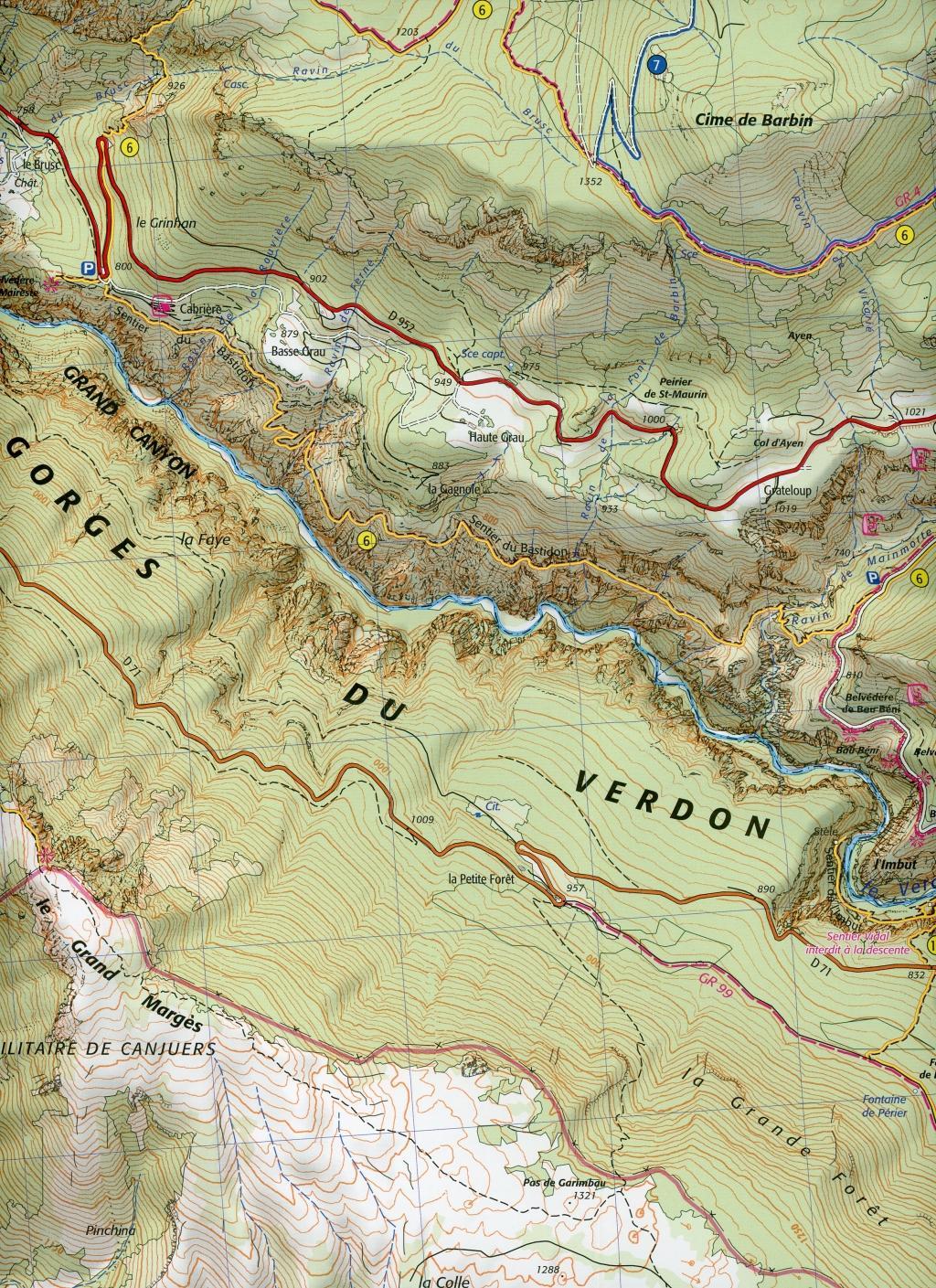 Beispielinhalt (Bild) Gorges du Verdon 1 : 16 500