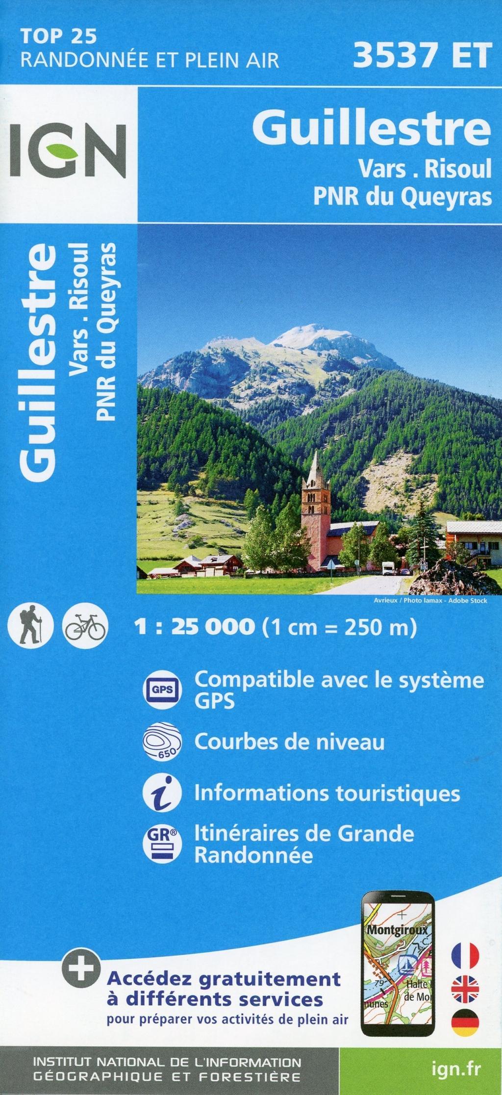 Vorderes Coverbild Guillestre. Vars. Risoul. Parc National du Queyras 1 : 25 000