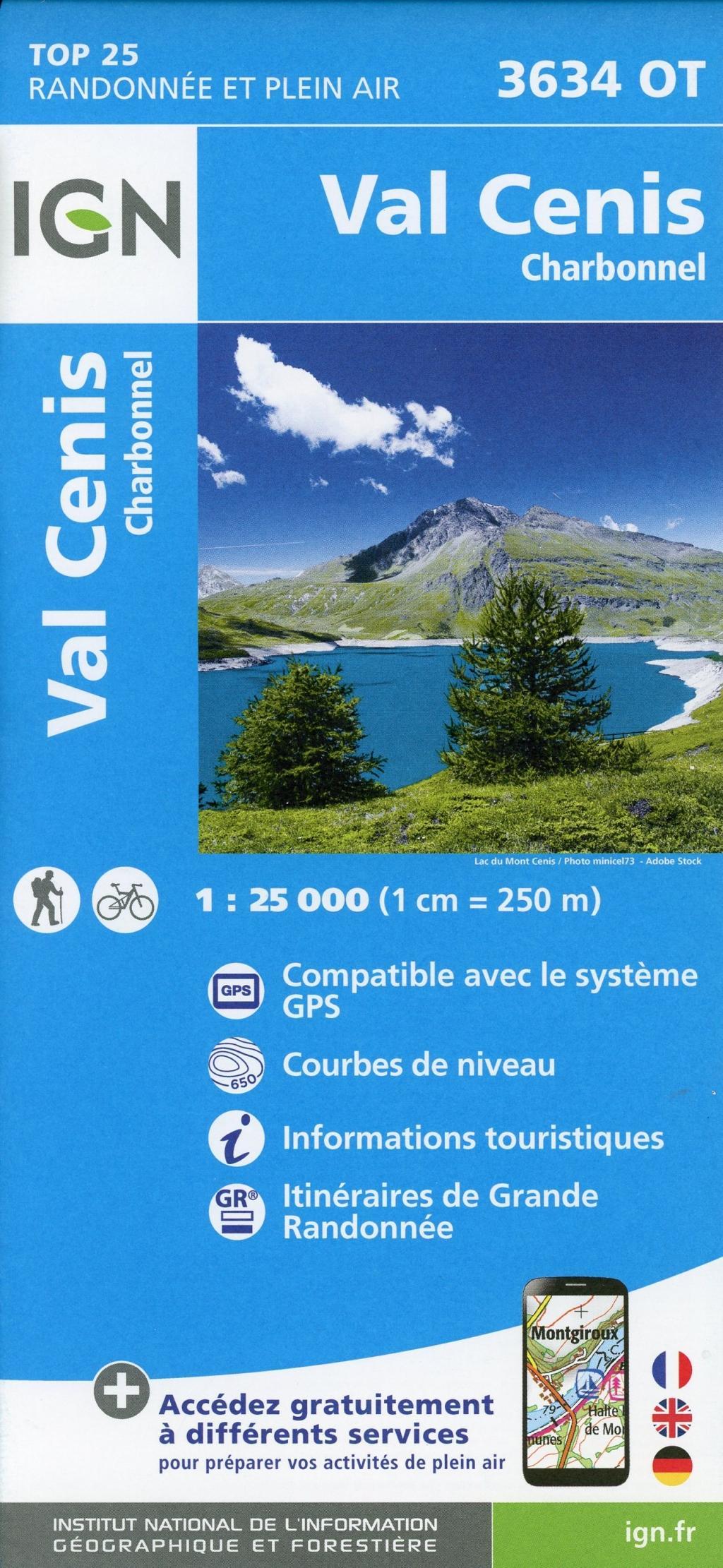 Vorderes Coverbild Val Cenis  Charbonnel 1 : 25 000