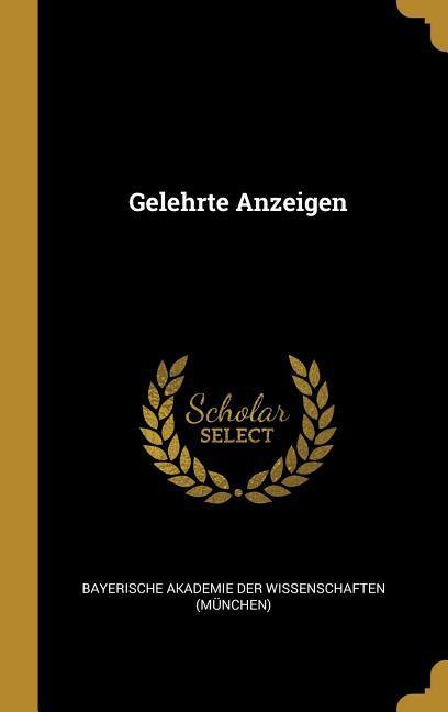 Vorderes Coverbild Gelehrte Anzeigen