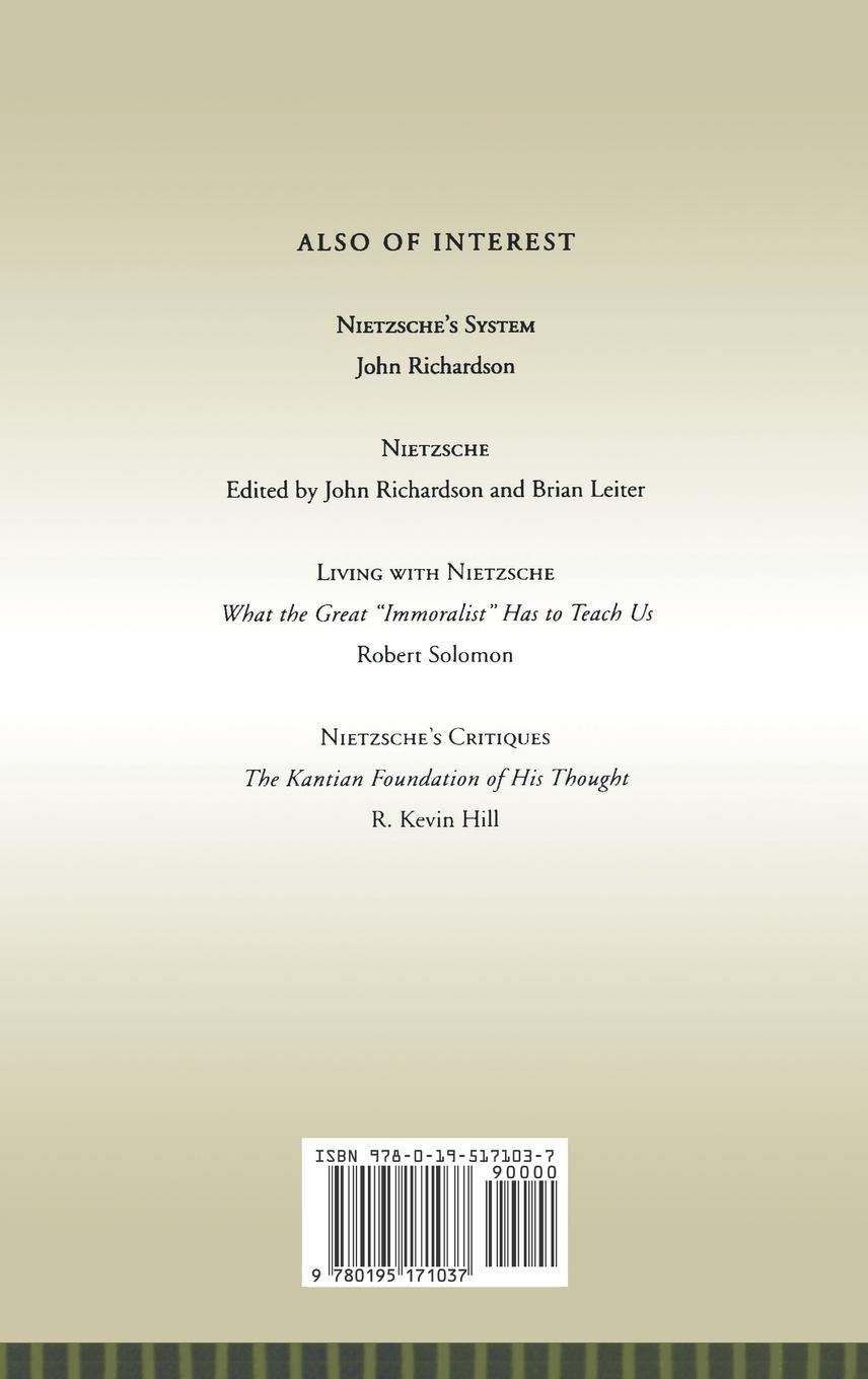 Rückseitencover Nietzsche's New Darwinism