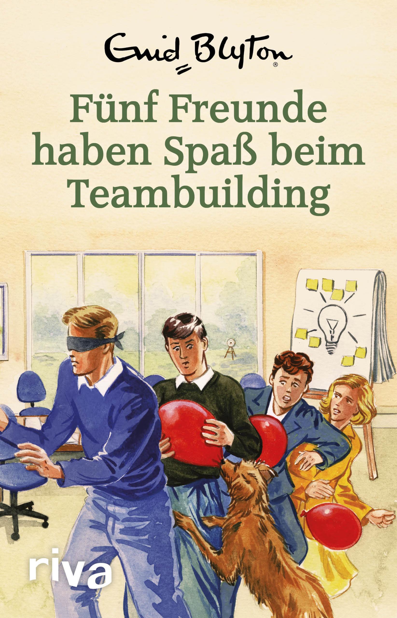 Vorderes Coverbild Fünf Freunde haben Spaß beim Teambuilding
